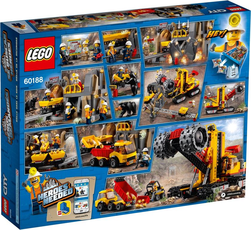 LEGO® City Bergbauprofis an der Abbaustätte rückseite der box