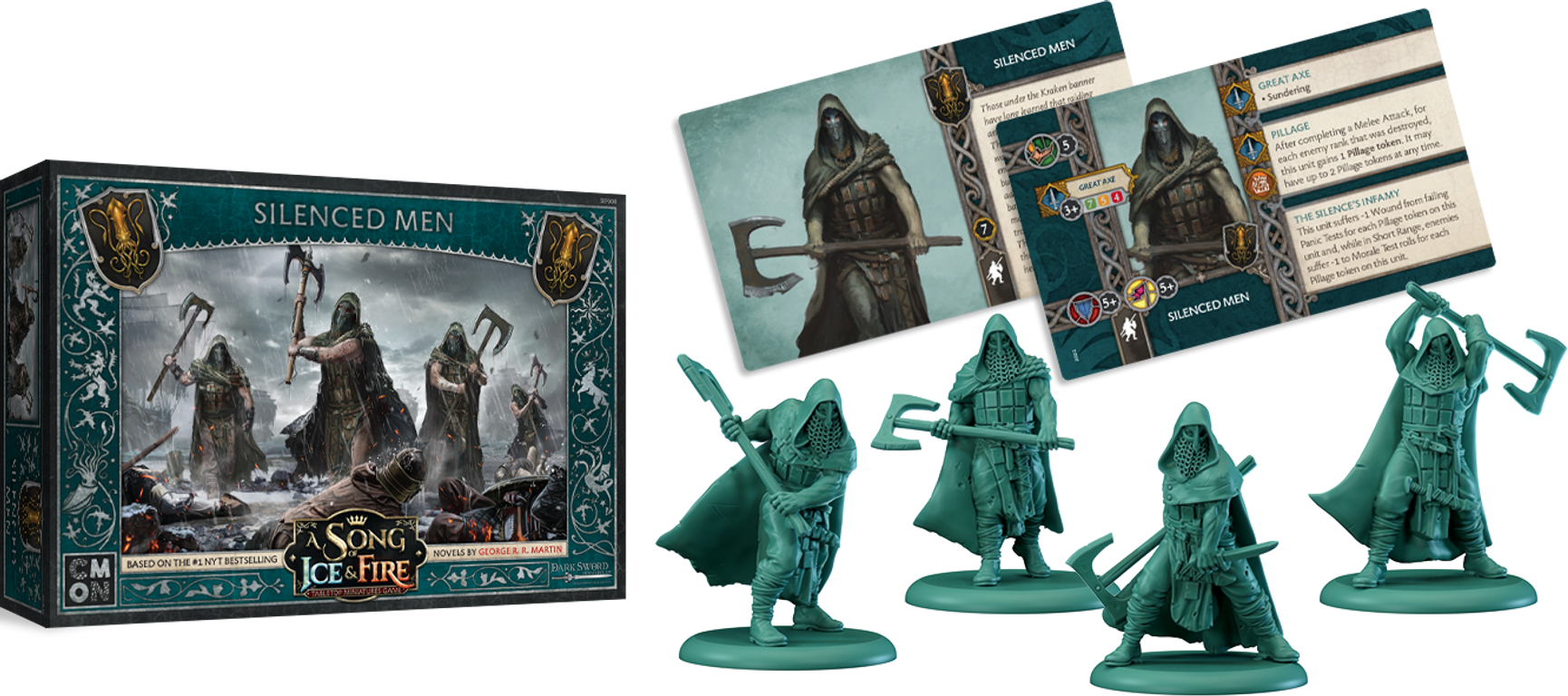 A Song of Ice & Fire: Tabletop Miniatures Game – Silenced men components