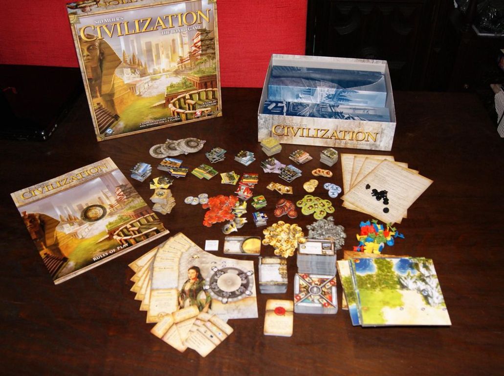 Sid Meier's Civilization Board Game components