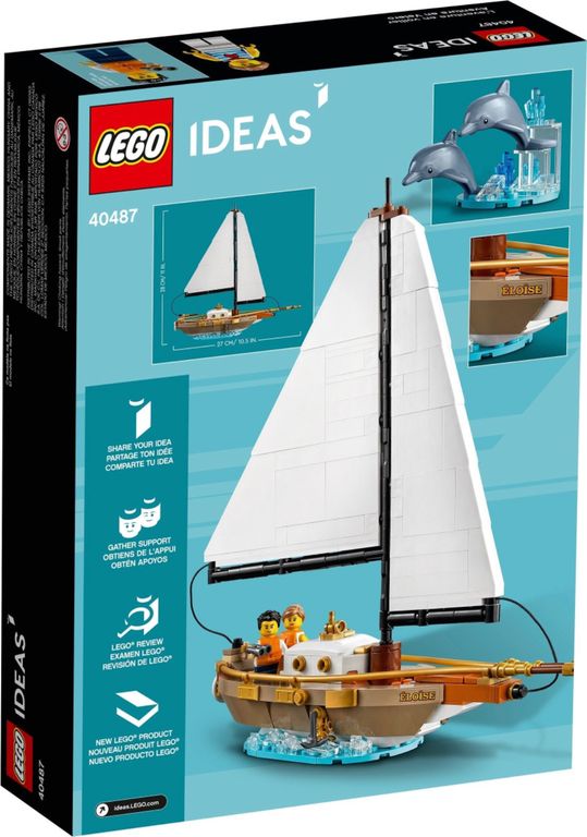 LEGO® Ideas Segelboot-Abenteuer rückseite der box