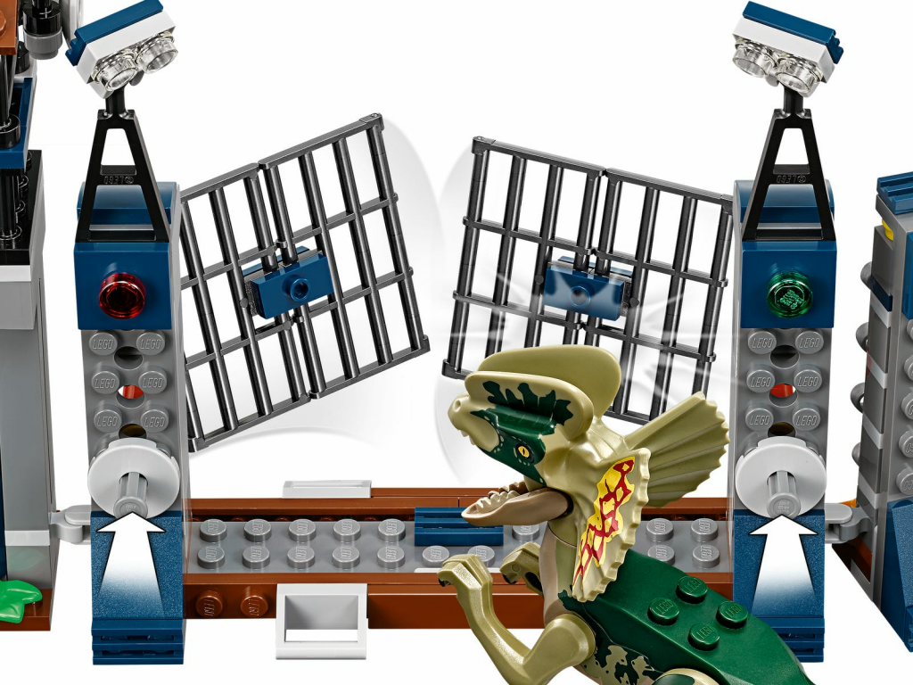 LEGO® Jurassic World Dilophosaurus Outpost Attack components
