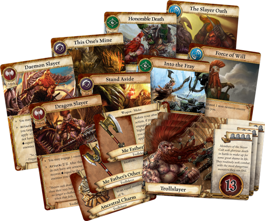 Warhammer Quest: The Adventure Card Game - Trollslayer Expansion Pack cartes