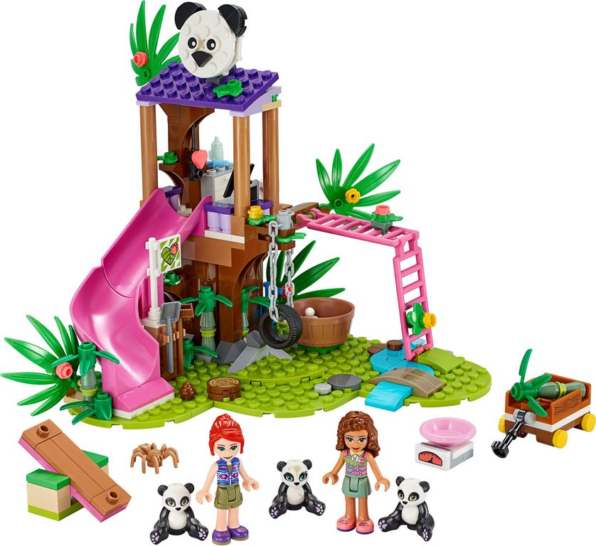 LEGO® Friends Panda Jungle Tree House components