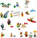 LEGO® City Pack de minifiguras: Diversión en la playa partes