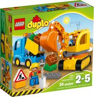 LEGO® DUPLO® Camión y excavadora con orugas