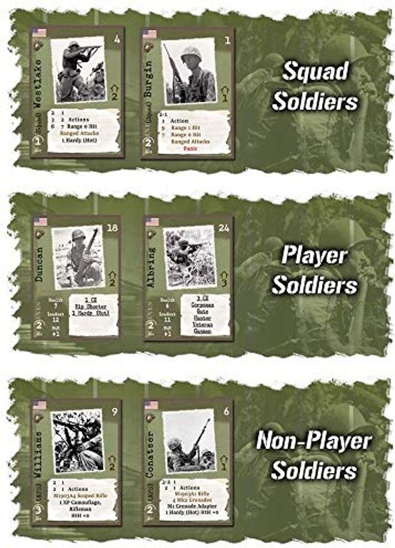 Warfighter: The WWII Pacific Combat Card Game kaarten