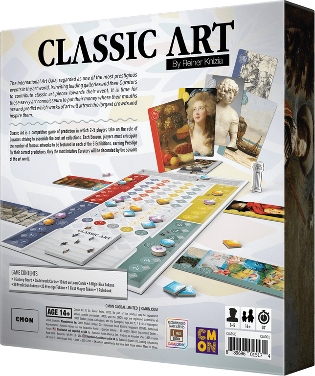 Classic Art parte posterior de la caja