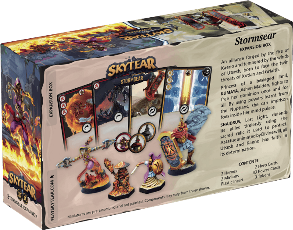 Skytear: Stormsear achterkant van de doos