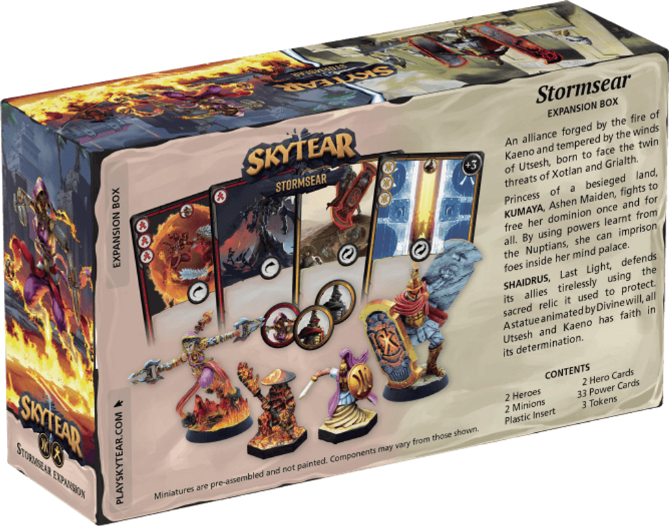 Skytear: Stormsear parte posterior de la caja