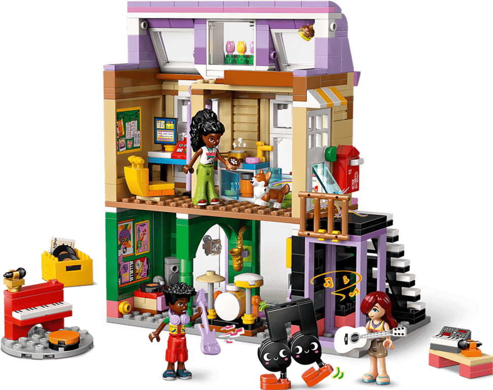 LEGO® Friends Music Store & Apartment components