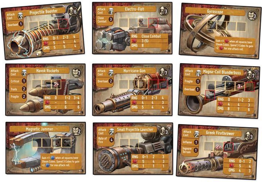 Heavy Steam cards