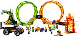 LEGO® City Double Loop Stunt Arena components