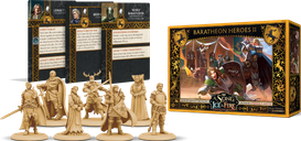 A Song of Ice & Fire: Tabletop Miniatures Game – Baratheon Heroes II components
