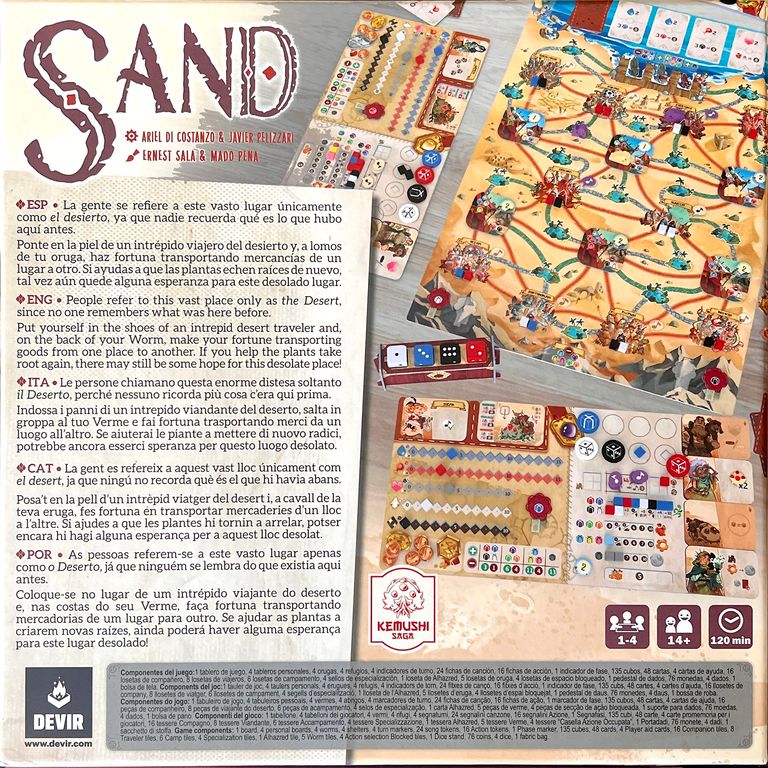 Sand back of the box