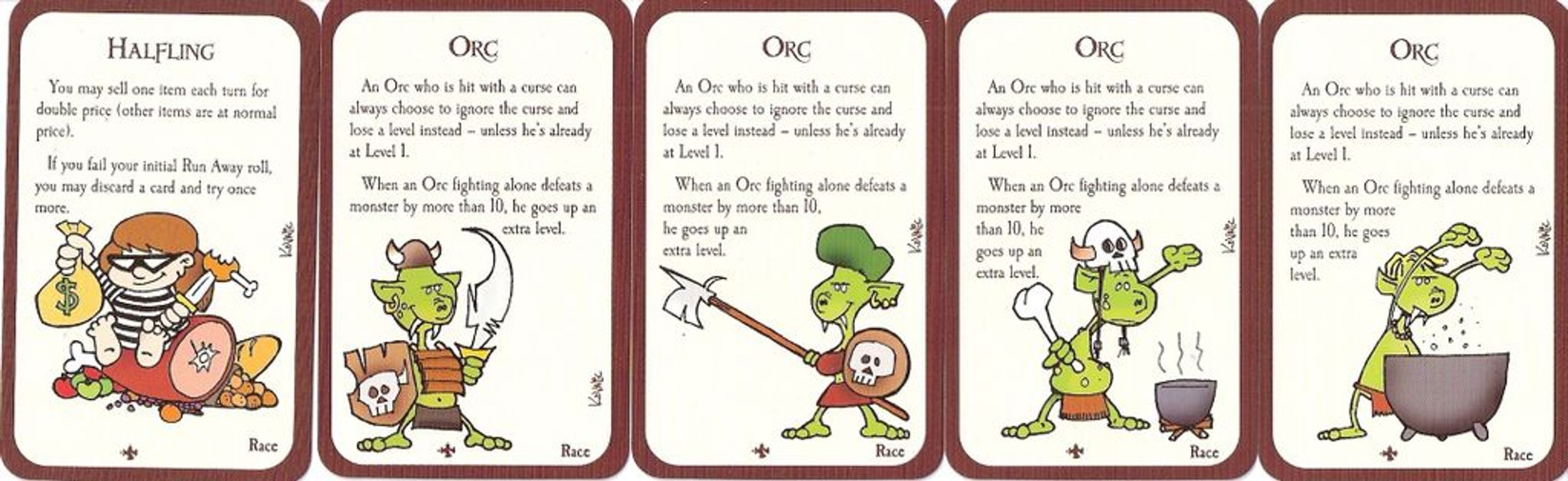 Munchkin 2: L'Ascia o Raddoppia carte