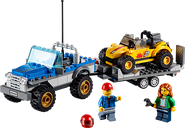 LEGO® City Dune Buggy Trailer components