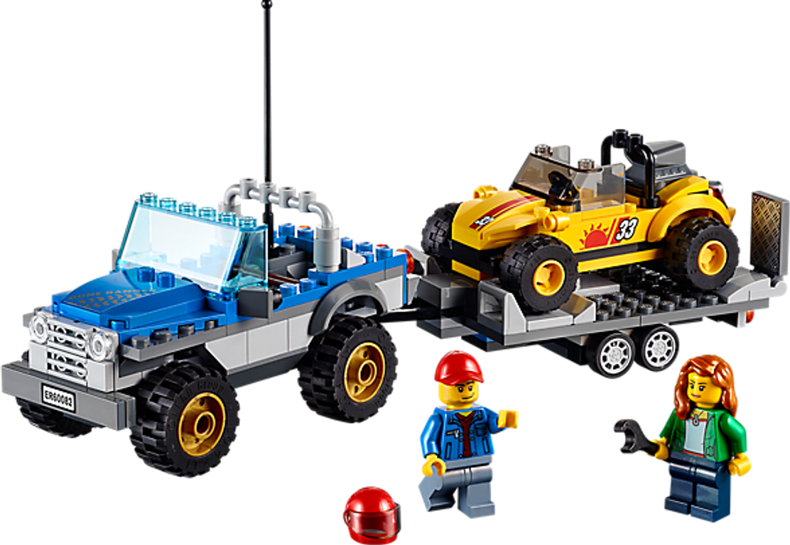 LEGO® City Dune Buggy Trailer componenten