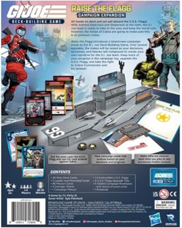 G.I. JOE Deck-Building Game: Raise the Flagg Campaign Expansion dos de la boîte