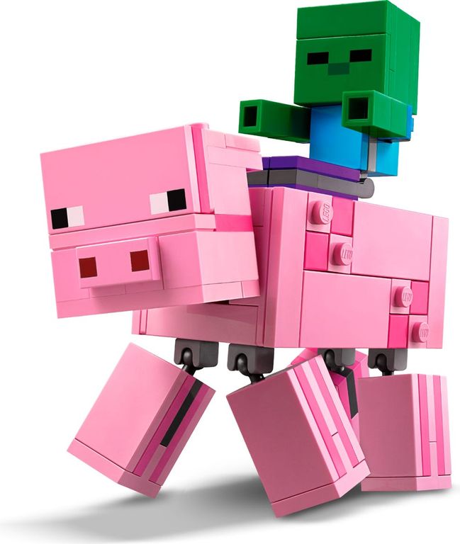 LEGO® Minecraft Bigfigurine cochon et bébé zombie gameplay