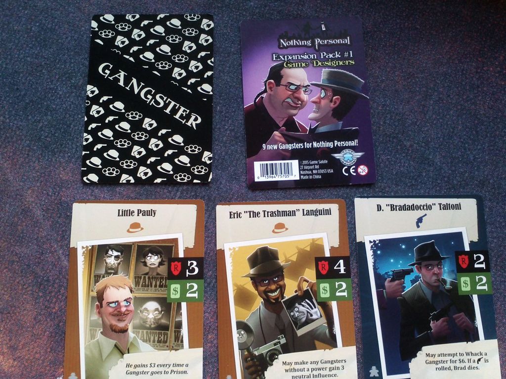 Nothing Personal Expansion Pack #1: Game Designers cards