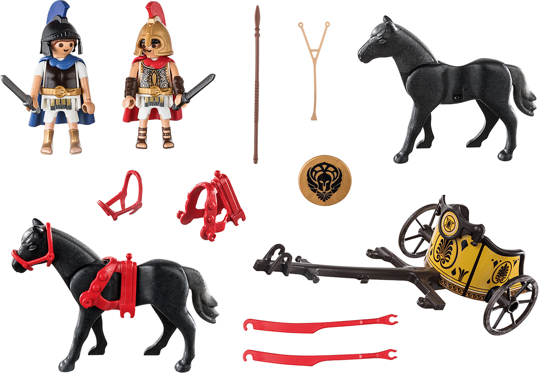 Playmobil® History Achilles and Patroclus with Chariot components