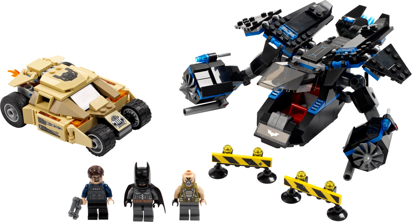 LEGO® DC Superheroes The Bat vs. Bane: Tumbler Chase components