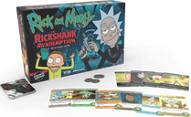 Rick and Morty: The Rickshank Rickdemption Deck-Building Game componenten
