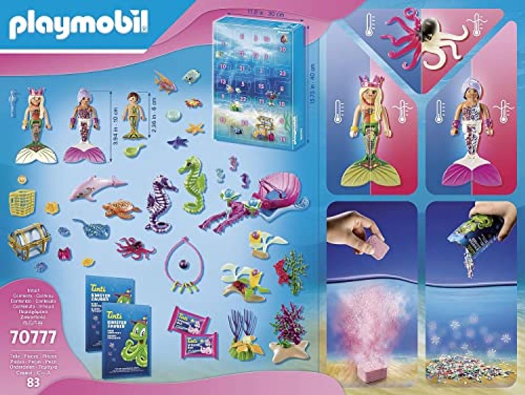 Playmobil® Magic Calendrier de l'avent des sirènes magiques composants