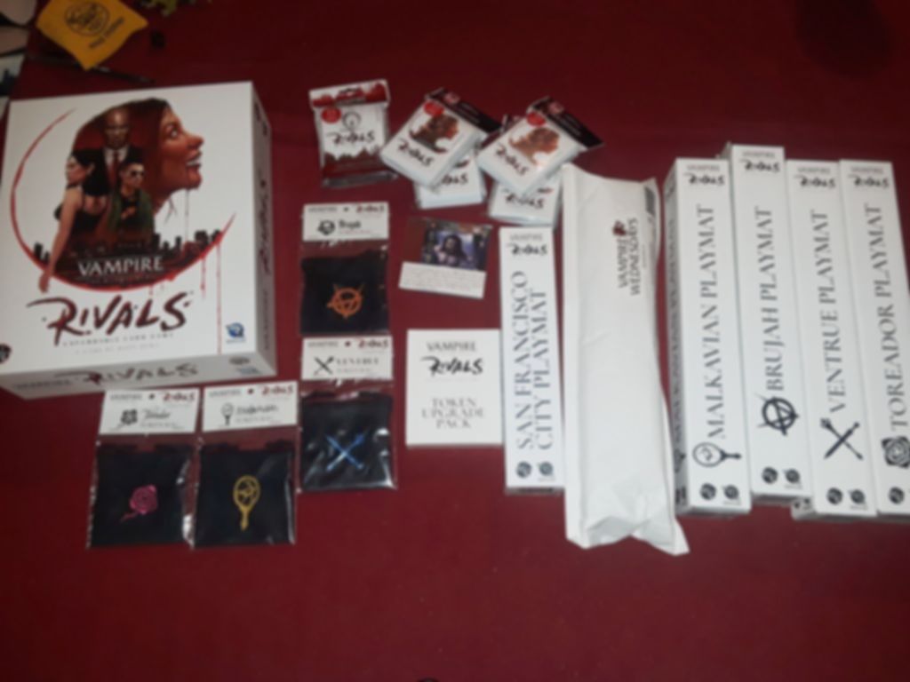 Vampire: The Masquerade – Rivals Expandable Card Game components