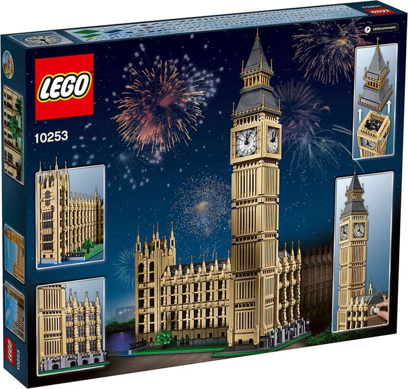 LEGO® Icons Big Ben parte posterior de la caja