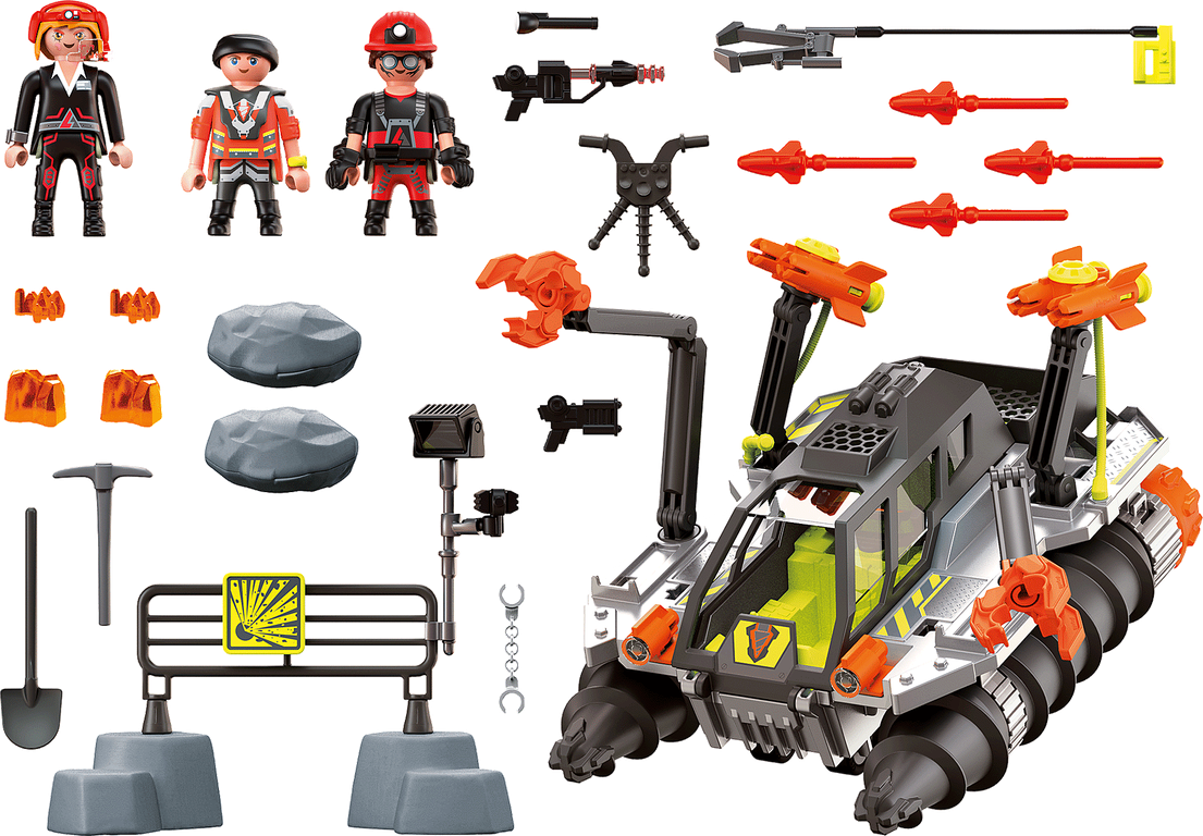 Playmobil® Dino Rise Comet Corp. Demolition Drill components