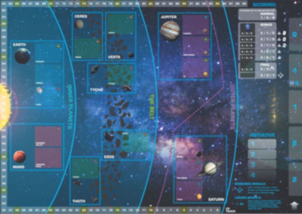 The Expanse Boardgame: Doors and Corners game board