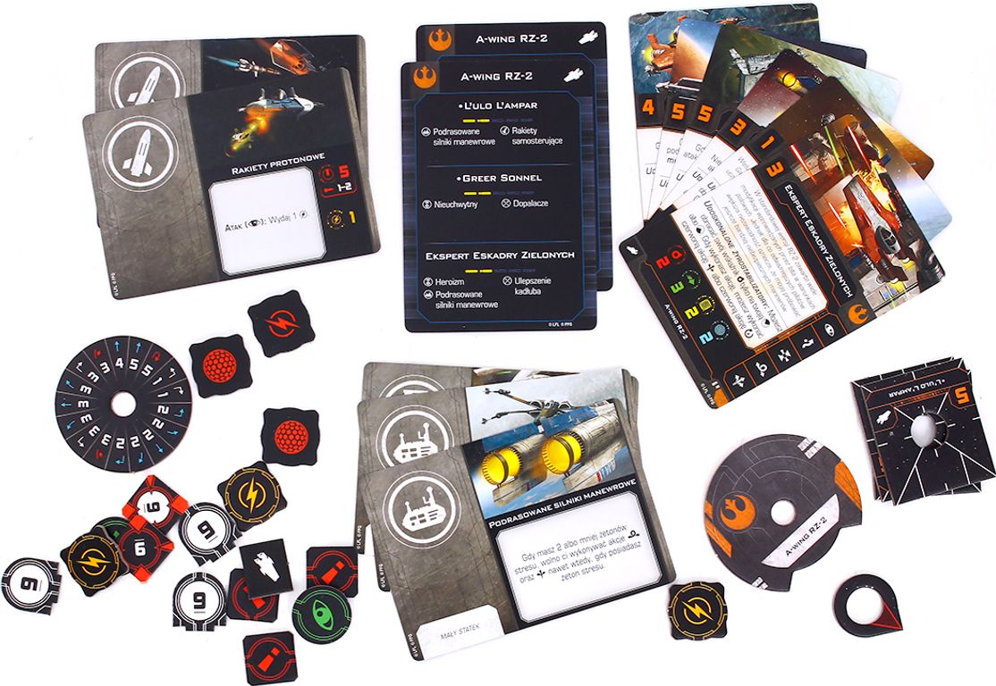 Star Wars: X-Wing (Second Edition) – RZ-2 A-Wing components