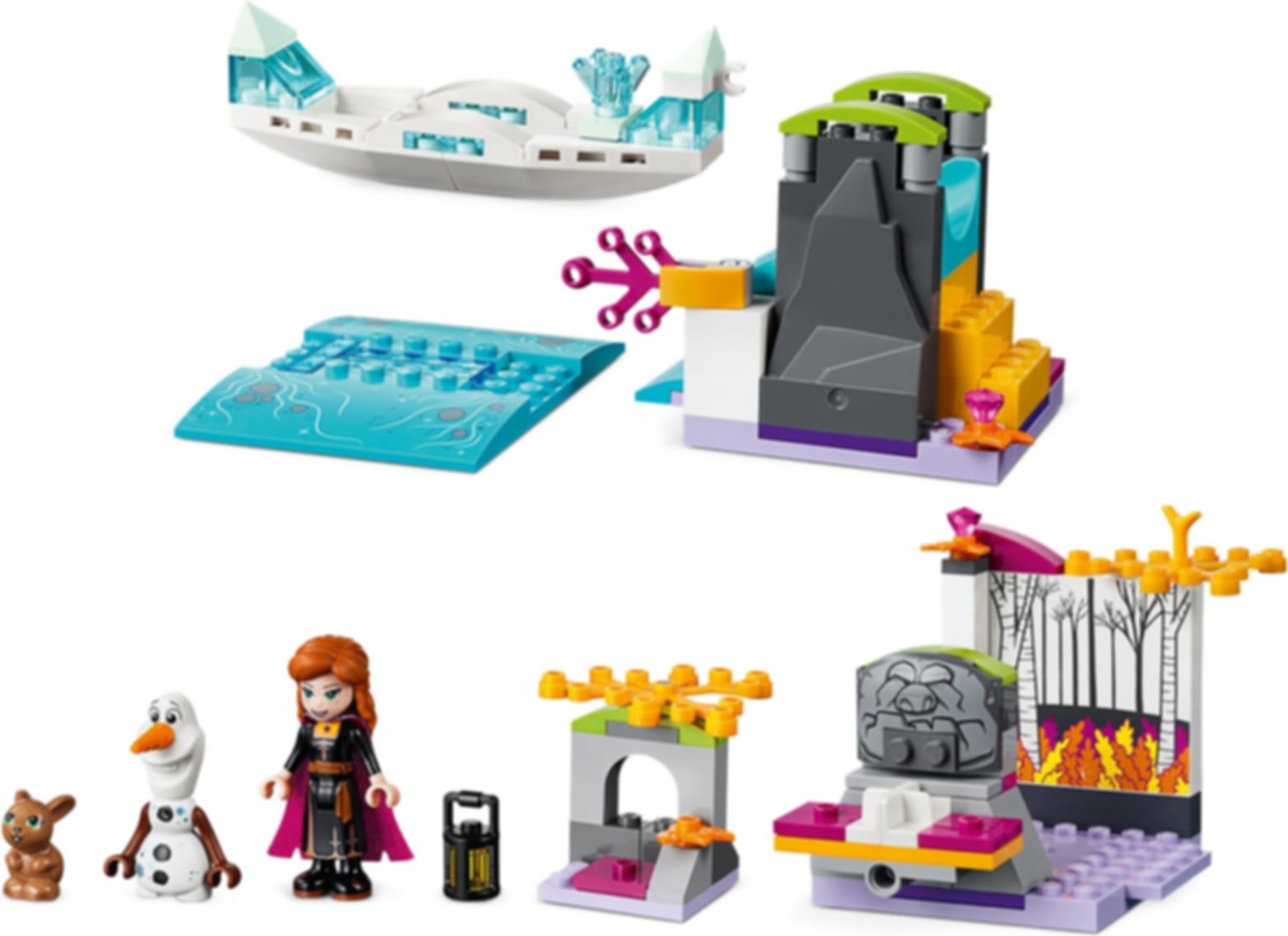 LEGO® Disney Spedizione sulla canoa di Anna componenti