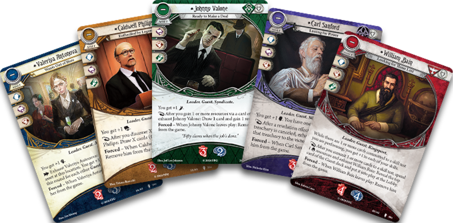 Arkham Horror: The Card Game – The Midwinter Gala: Scenario Pack kaarten