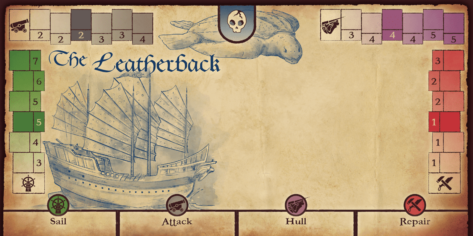 Davy Jones' Locker: Curse of the Ghost Ships game board