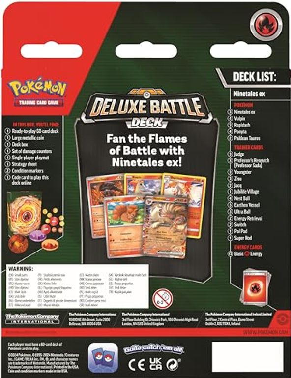 Pokémon TCG: Ninetales ex Deluxe Battle Deck & Zapdos ex Deluxe Battle Deck torna a scatola