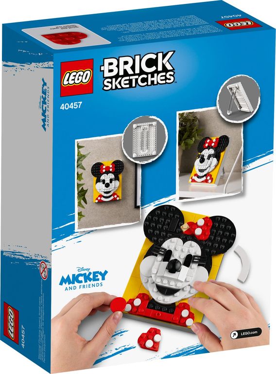 LEGO® Brick Sketches™ Minnie Maus rückseite der box