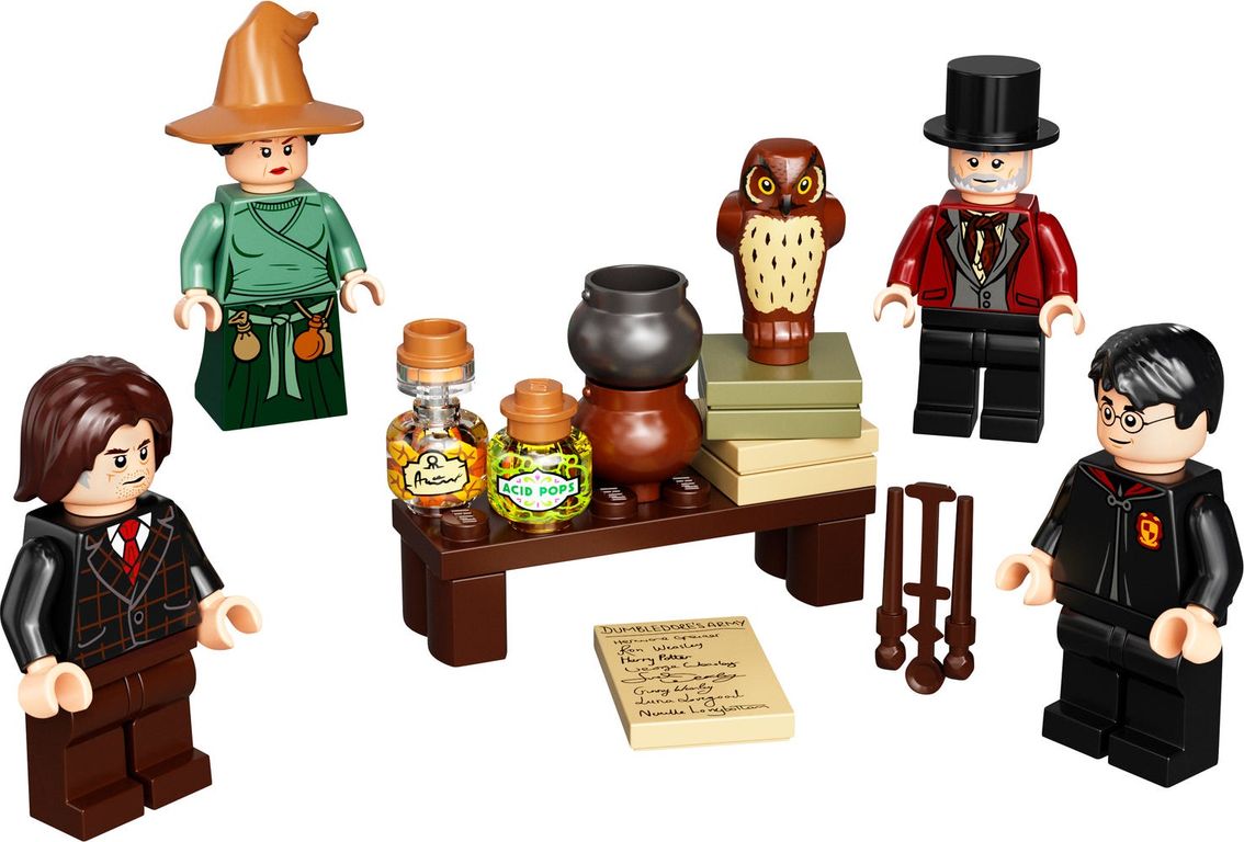 LEGO® Harry Potter™ Wizarding World Minifigure Accessory Set components