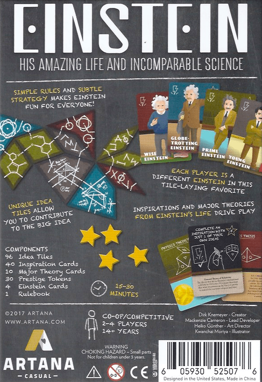 Einstein: His Amazing Life and Incomparable Science dos de la boîte