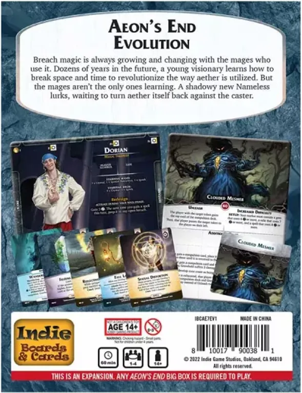 Aeons End: Evolution back of the box