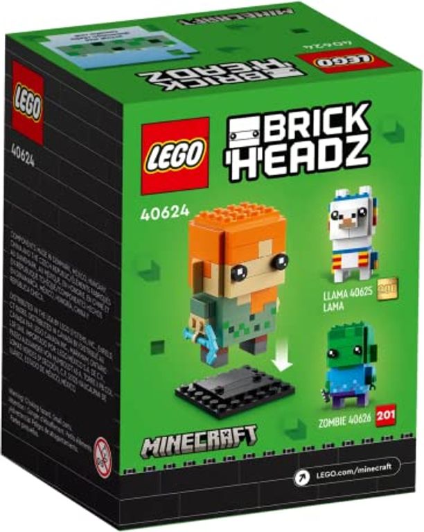 LEGO® BrickHeadz™ Alex back of the box