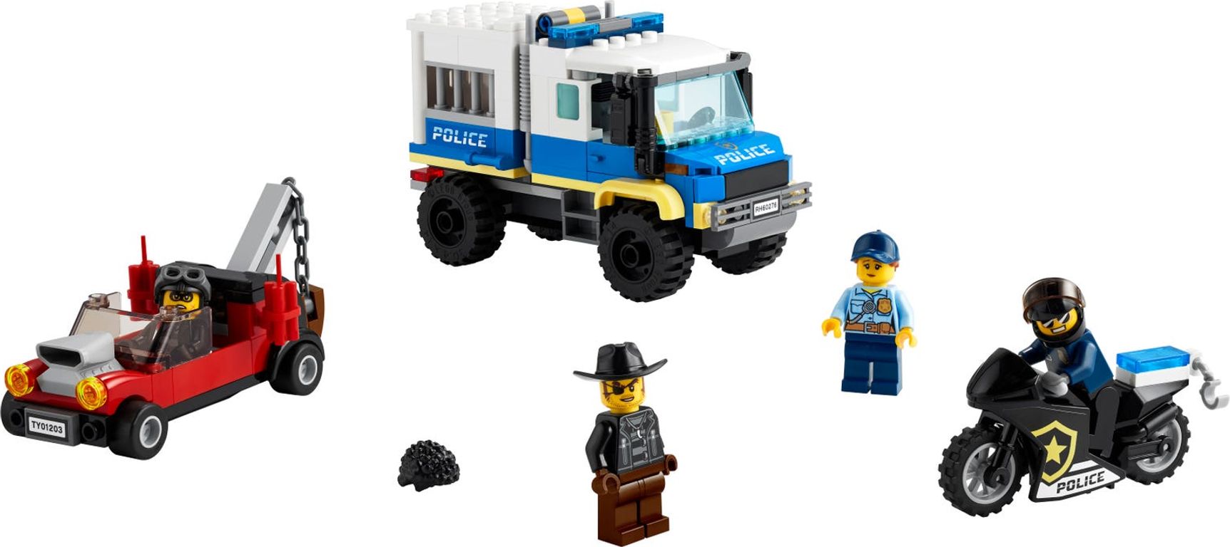 LEGO® City Trasporto dei prigionieri della polizia componenti