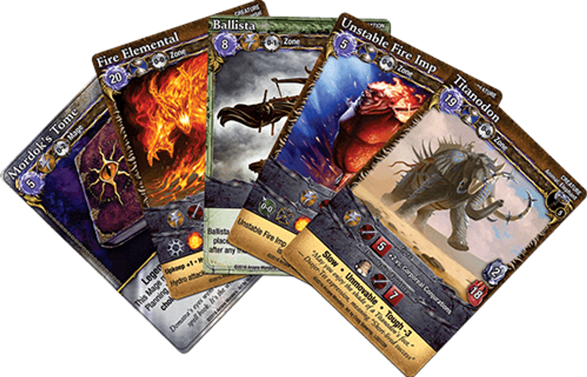 Mage Wars Arena: Lost Grimoire Volume 1 kaarten