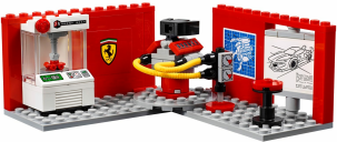 LEGO® Speed Champions Le centre de développement de la Ferrari FXX K intérieur