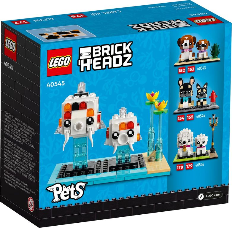 LEGO® BrickHeadz™ Carpa Koi parte posterior de la caja