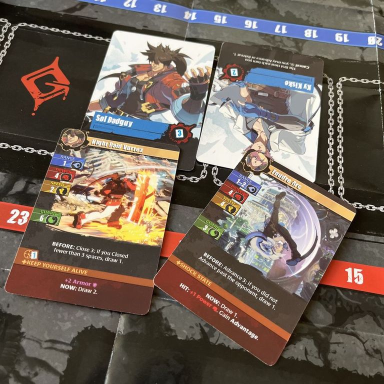 Guilty Gear: Strive – The Board Game cartes