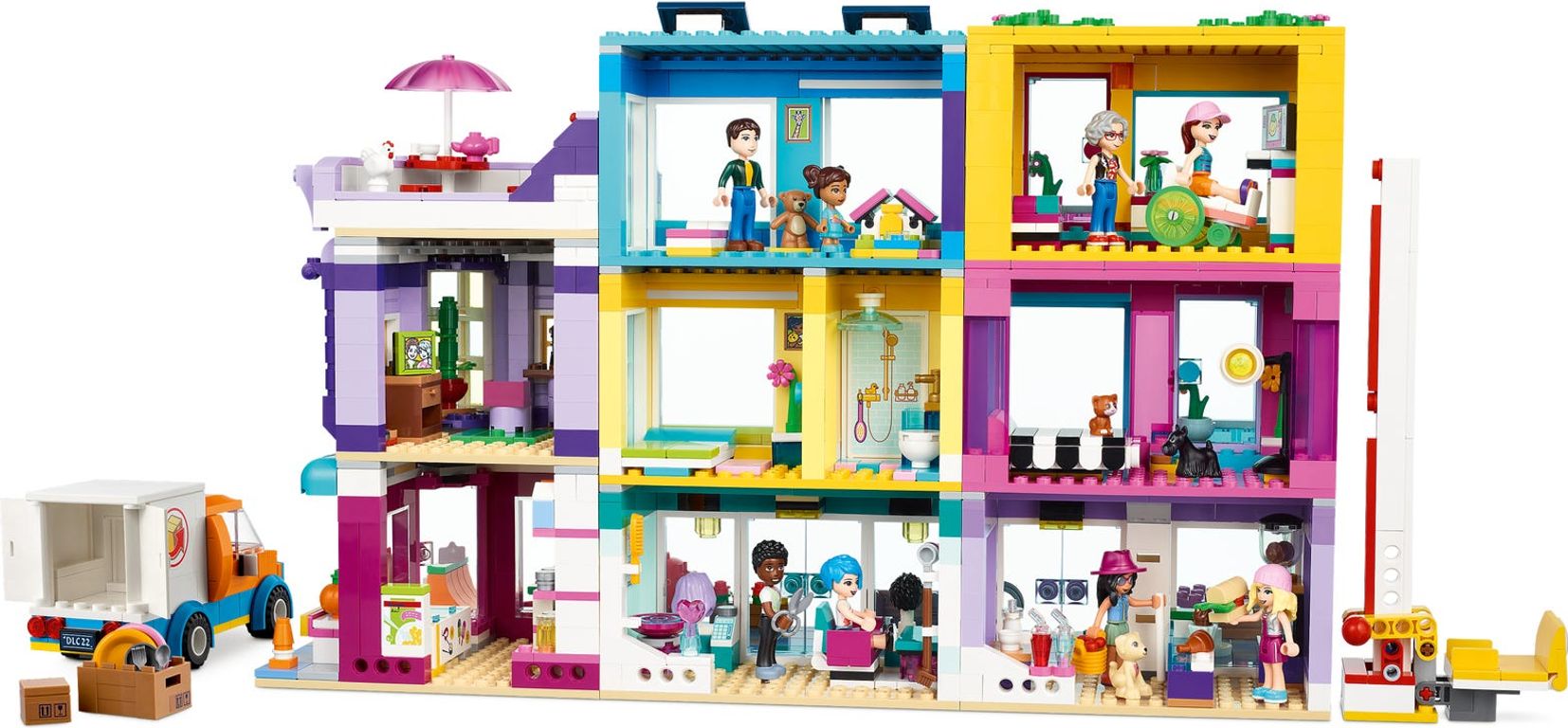 LEGO® Friends Hoofdstraatgebouw achterkant