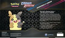 Pokémon TCG: Crown Zenith Premium Playmat Collection—Morpeko V‑UNION parte posterior de la caja