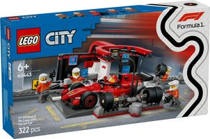 LEGO® City Pitstop e meccanici con monoposto Ferrari F1